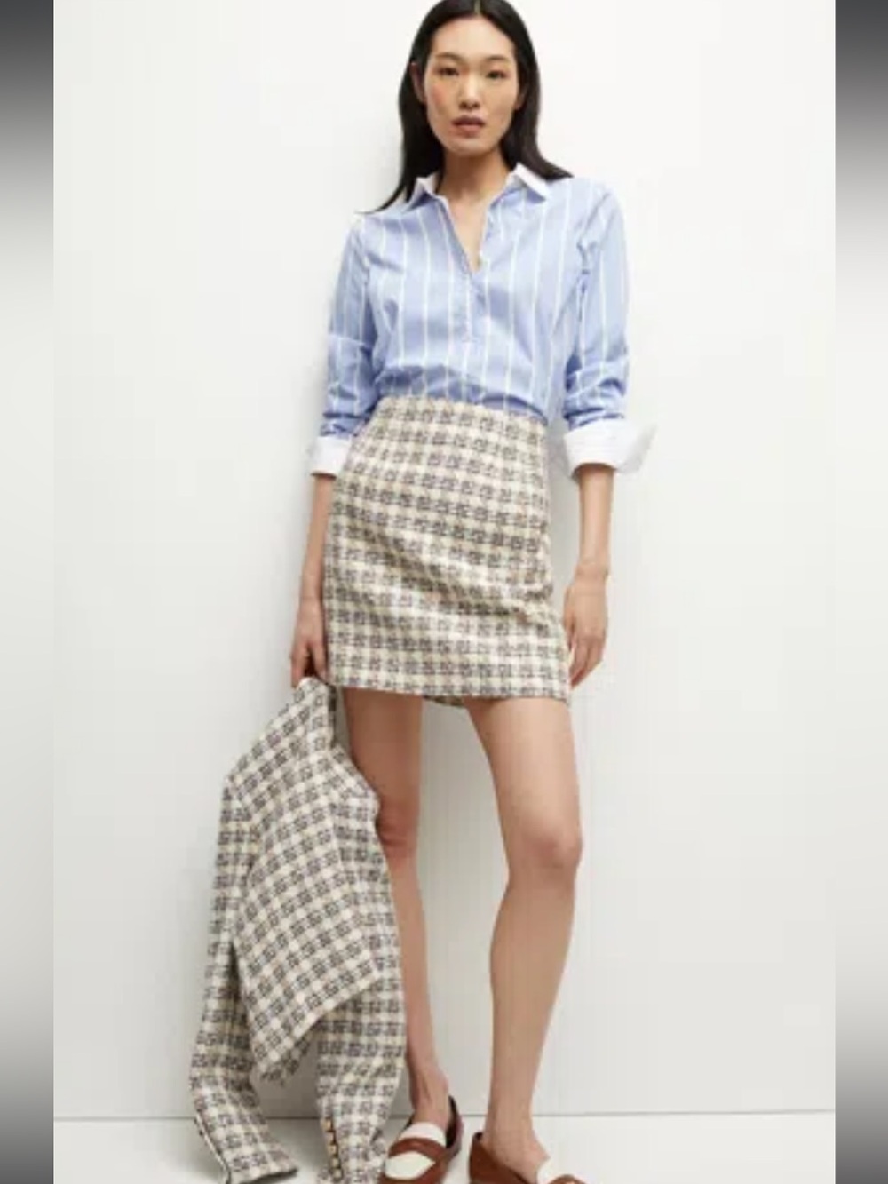 NWT Veronica Beard Roman Skirt